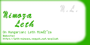 mimoza leth business card